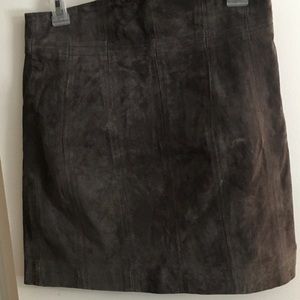 Express suede skirt